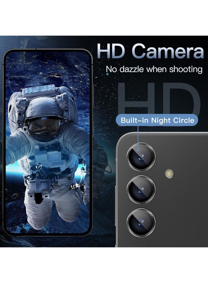 دبليو تيك واقي عدسة كاميرا زجاجي مقوى بحلقة من معدن سامسونج جالكسي A37 / A57 5G 2026 - شفاف/أسود (MLGICR) - Image 5